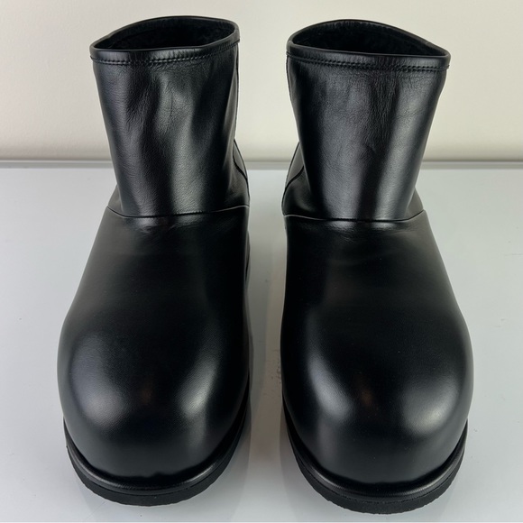 NEW AMINA MUADDI BLACK LEATHER BOOTS - Picture 11 of 16